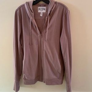 Victoria's Secret Mauve Zip-Up Hoodie Jacket
